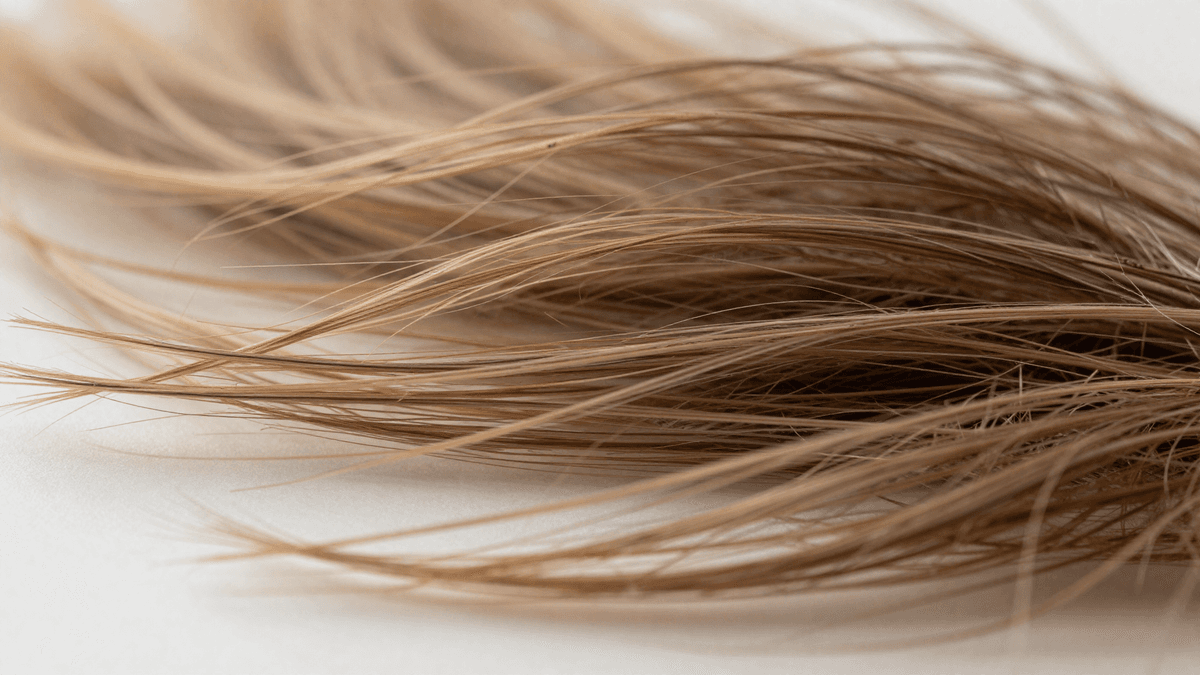 Fios de cabelo saudáveis em foco macro, representando a durabilidade dos folículos transplantados